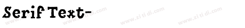 Serif Text字体转换